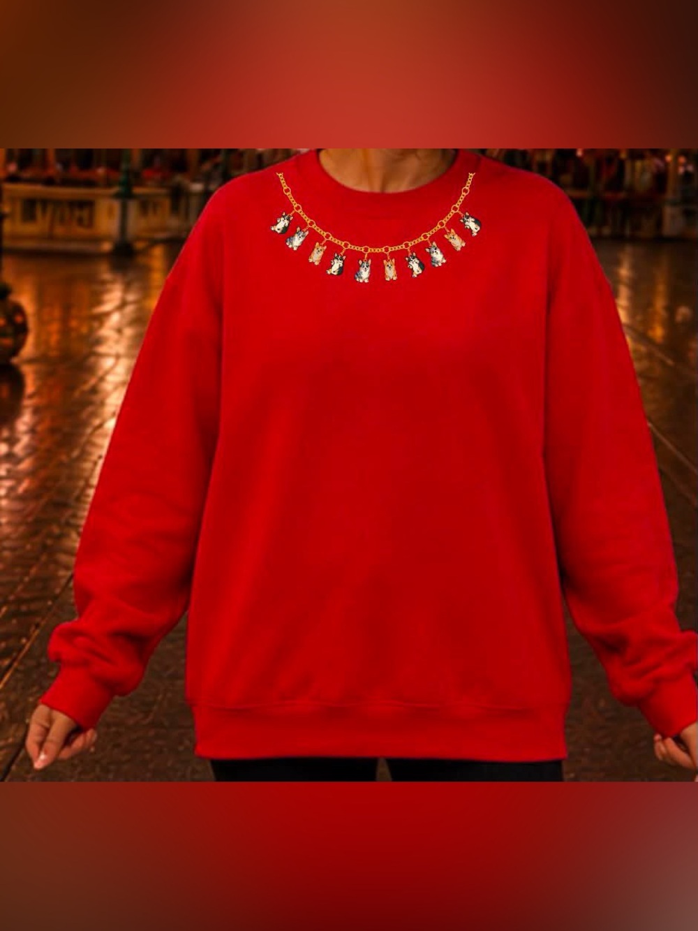Brand new unisex crewneck sweatshirt corgi